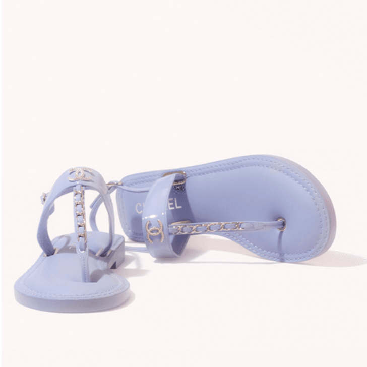 Chanel Sandals Patent Calfskin