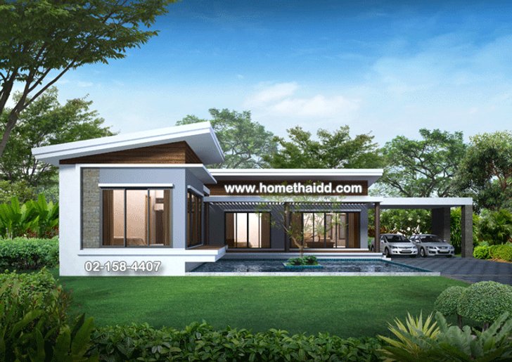 10 แบบบ้านชั้นเดียวสไตล์โมเดิร์น โดดเด่นทุกดีไซน์ ครบครันทุกพื้นที่ใช้ ...