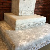 ไอเดีย DIY “โต๊ะหมู่บูชา” ผลิตด้วยโฟมฉาบปูนพิมพ์ลาย ความภูมิใจที่สร้างเองได้
