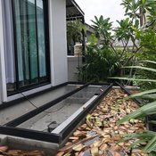 DIY “มุมพักผ่อนพร้อมบ่อปลา” ลงทุนลงแรงเอง ไม่จ้างช่าง งบประมาณ 9000 บาท
