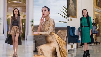 รวมลุคอินฝรั่งเศส "มาดามแป้ง" ตั้งแต่กางเกงขาสั้น ถึงชุดไทย สวยโกงวัยทุกชุด