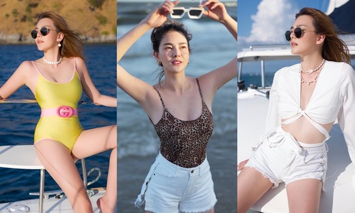 10 ไอเดียแต่งชุดว่ายน้ำรับซัมเมอร์ ของ "ดิว อริสรา"