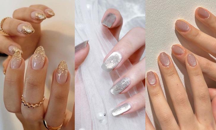 ไอเดียทำเล็บเจ้าสาวเรียบหรู Minimal มือสวยแพง