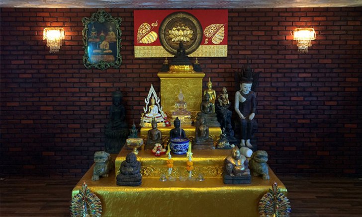 ไอเดีย DIY “โต๊ะหมู่บูชา” ผลิตด้วยโฟมฉาบปูนพิมพ์ลาย ความภูมิใจที่สร้างเองได้