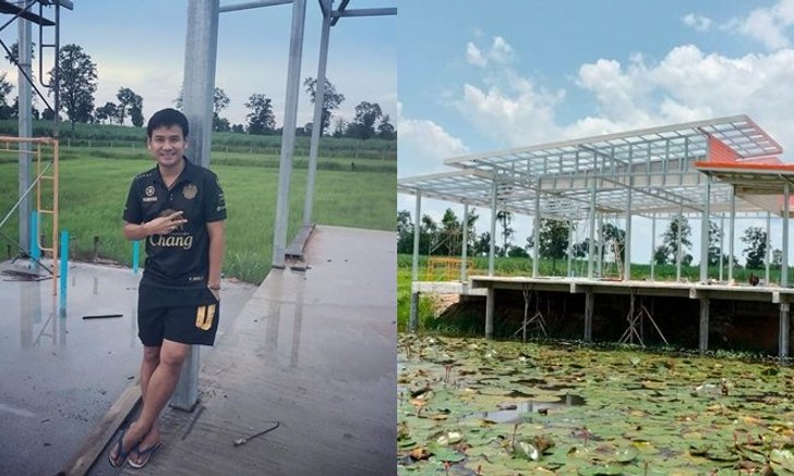บ้านหลังใหม่ “ไผ่ พงศธร” สร้างให้แม่ หวังให้พักผ่อนตอนทำนา
