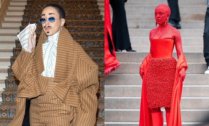 "โดจา แคท" ตัวตึงงาน Paris Fashion Week 2023 ใครอยากสู้บ้าง