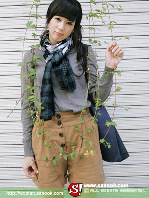 แฟชั่น ผ้าพันคอ เกาหลี fashion korea