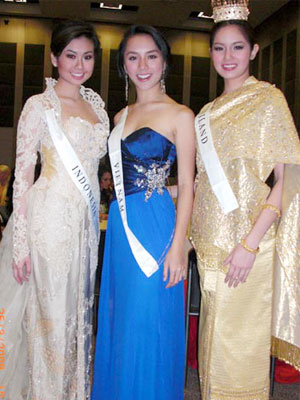 มิ้ม อัมราภัสร์ จุลกะเศียน ประกวด miss world 2008