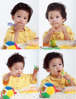 พัฒนาการลูกน้อย, การกิน