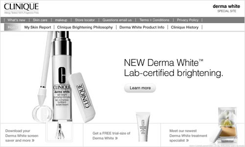 Derma White Microsite