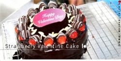 Strawberry Valentine Cake