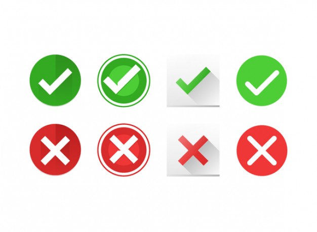 Correct style. True false icon PNG.