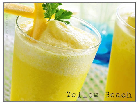 สูตรน้ำปั่นคลายร้อนเพื่อสุขภาำพ Yellow Beach