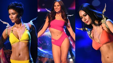 เก็บตกลีลาเดินสับขาในชุดว่ายน้ำของผู้เข้ารอบ 10 คนสุดท้าย Miss Universe 2018