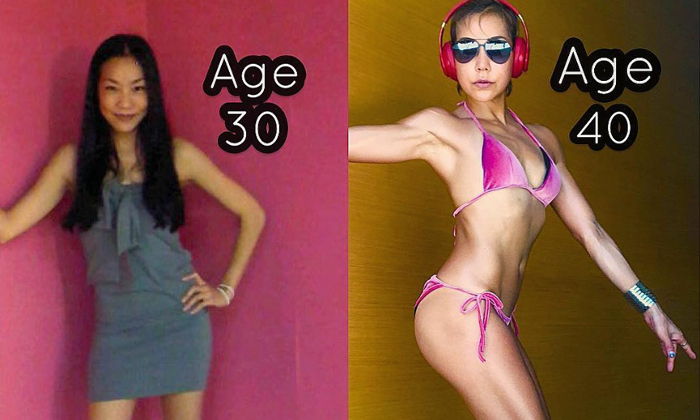 "เมจิ อโณมา" ออกกำลังกายเปลี่ยนชีวิต! ความแตกต่างใน 10 ปี ที่ผ่านมา