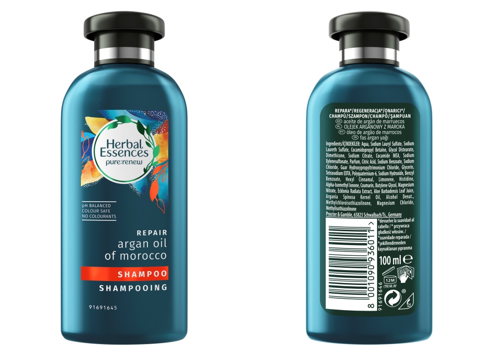 ยาสระผมสำหรับฟื้นฟูสภาพเส้นผม: Herbal Essences bio:renew สูตร Argan Oil of Morocco