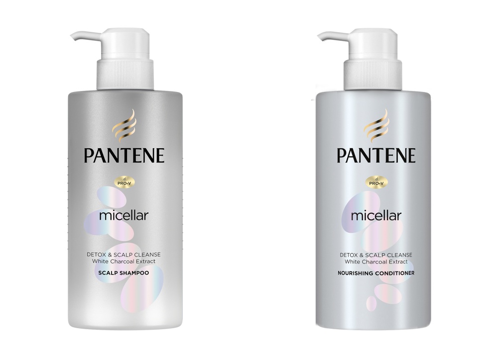 ยาสระผมสำหรับคนผมมัน: Pantene สูตร Micellar Charcoal