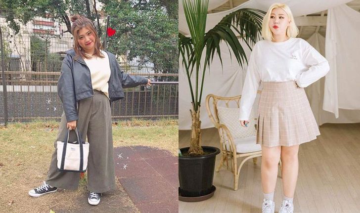 20 ไอเดียแต่งตัวสาว Plus size น่ารักๆ สไตล์เกาหลี