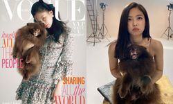 "เจนนี่ BLACKPINK" อุ้ม "คุมะ" น้องหมาสุดเลิฟ ขึ้นปก Vogue Korea