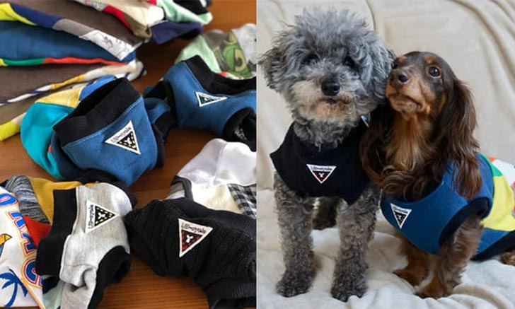 "Up-Cycle Dog Wear" โปรเจ็กต์น่ารักส่งต่อเสื้อผ้าหนูน้อยสู่น้องหมาในญี่ปุ่น