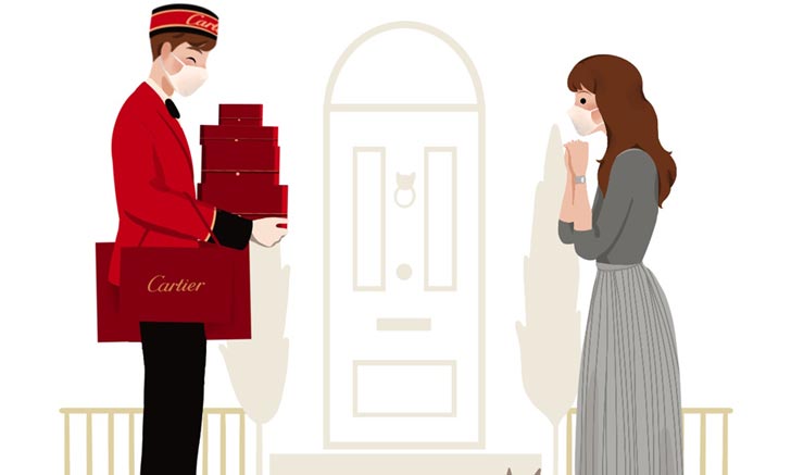 บริการ Cartier Distance Sale Service ส่งผลิตภัณฑ์ถึงมือลูกค้า