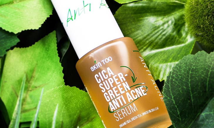 ดูแลผิวแบบครบวงจร กับเซรั่มไล่รบจบสิว SKINTOO Cica Super Green Anti Acne Serum