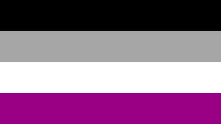 ธงสัญลักษณ์ของกลุ่ม Asexual