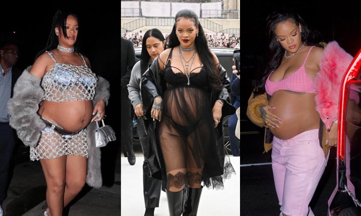 รวบตึงแฟชั่นชุด(ไม่)คลุมท้องของอดีตนักร้องที่ผันตัวเป็นแม่ค้าอย่าง Rihanna