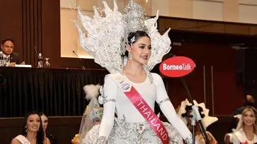 "มารีม่า สุภัทรา" ในชุดแมงยุ้มวะ ร่วมงาน Miss Tourism International 2022