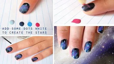 6 ขั้นตอนง่ายๆ DIY Galaxy Nails สุดแซบ !