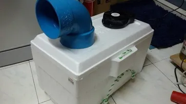 DIY แอร์กล่องมินิ แค่มีกล่องโฟม พัดลม น้ำแข็ง