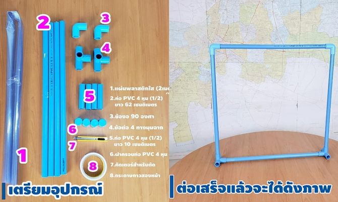 แชร์ไอเดีย DIY ฉากใสกั้น COVID-19 งบไม่ถึง 150 บาท