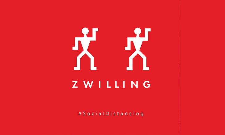 ZWILLING โลโก้ตุ๊กตาคู่ ขอเว้นระยะห่างครั้งแรกในรอบ 200 กว่าปี