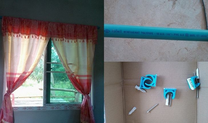 DIY รางผ้าม่านจากท่อ PVC ทำได้ง่ายๆ ราคาถูก ประหยัด แถมยังทนทานแข็งแรง ใช้งานได้จริง