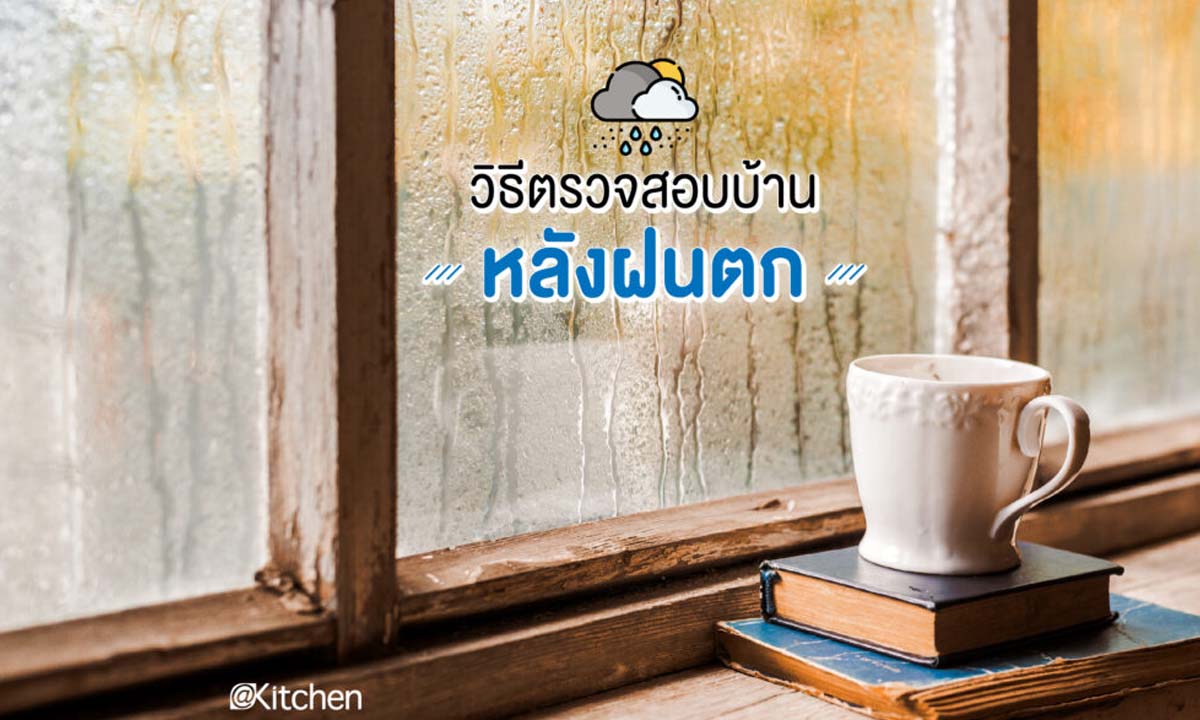 วิธีตรวจสอบบ้านหลังฝนตกขั้นพื้นฐานที่คุณเช็กได้เอง