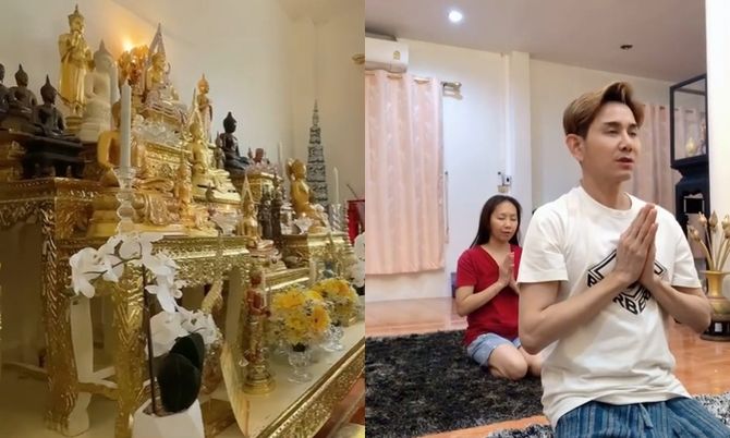 เปิดห้องพระ “บ้านไชยา มิตรชัย” พื้นที่สงบ กับอานิสงส์การสวดมนต์ทำให้คุณภาพชีวิตดี