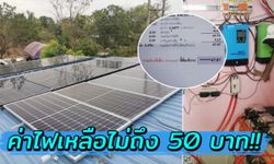 หนุ่มลงทุน 300000 ติดโซล่าเซลล์ เปิดแอร์ 4 ตัว บ้าน 3 หลัง ค่าไฟต่อเดือนจ่ายเพียงหลักสิบ