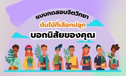 แบบทดสอบจิตวิทยา ต้นไม้ที่เลือกปลูก บ่งบอกนิสัยที่โดดเด่นของคุณ