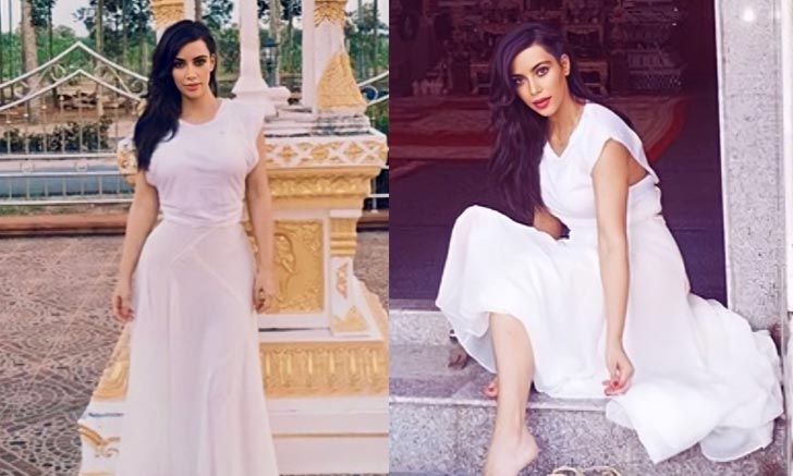 แต่งตัวเข้าวัดทำบุญรับปีใหม่แบบสุภาพเรียบร้อยตามสไตล์ Kim Kardashian