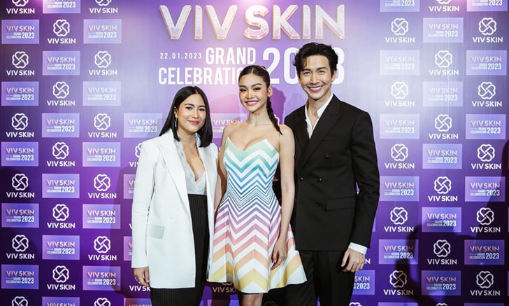 “พุฒ-จุ๋ย” ฉลองความสำเร็จ VIV SKIN เปิดตัวพรีเซนเตอร์คนแรก “อิงฟ้า วราหะ”