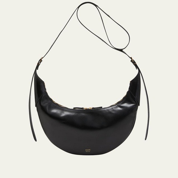 Khaite Alessia Medium Zip Leather Crossbody Bag