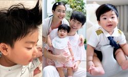 "น้องพีร์เจ" ลูกชาย "พุฒ-จุ๋ย" 6 เดือนครึ่ง ผมดกดำ หน้าหล่อมาก