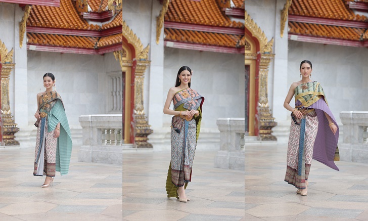 สร้างตำนาน "เหล่าสาวงาม MUT 2023" สวมชุดไทยแบบที่มีผืนเดียวในประวัติศาสตร์