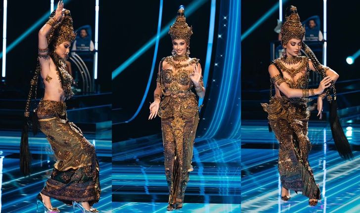 "แอนโทเนีย โพซิ้ว" พาชุดประจำชาติไทย อวดความงดงามบนเวที Miss Universe 2023