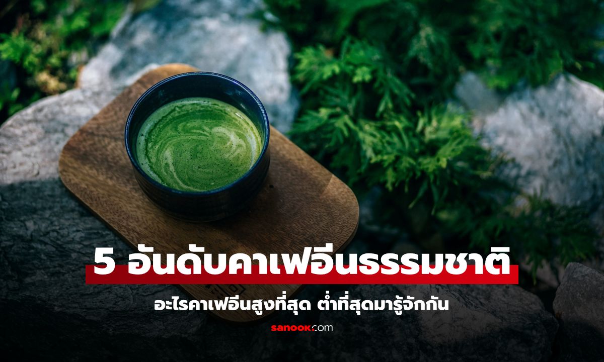 5 อันดับแหล่งคาเฟอีนธรรมชาติ อะไรสูงสุดต่ำสุดมาดูกัน