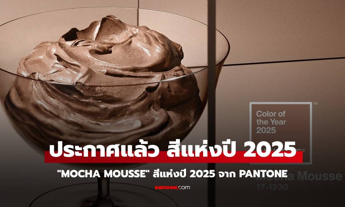 ประกาศแล้ว! "Mocha Mousse" สีแห่งปี 2025 จาก PANTONE