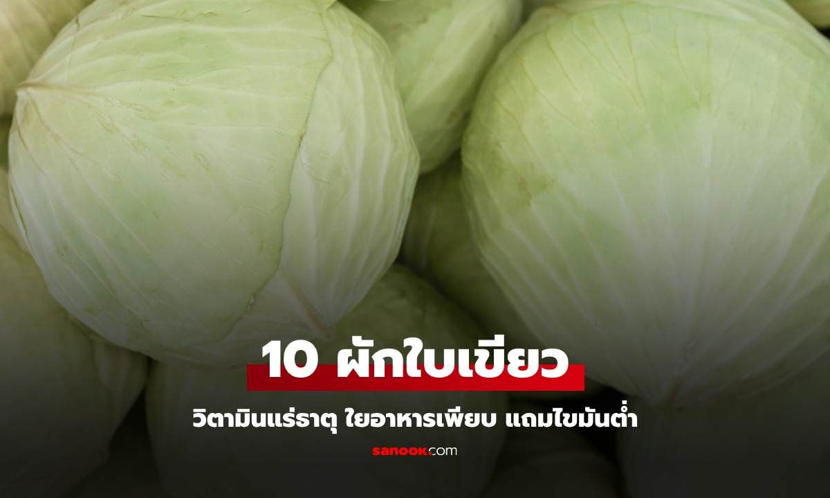 10 ผักใบเขียว ผักสีเขียว ดีต่อสุขภาพ วิตามินแร่ธาตุ ใยอาหารเพียบ แถมไขมันต่ำ