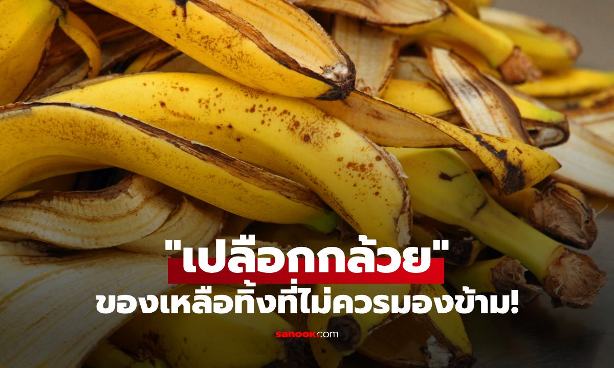 ประโยชน์สุดทึ่งของ "เปลือกกล้วย" ของเหลือทิ้งที่ไม่ควรมองข้าม!