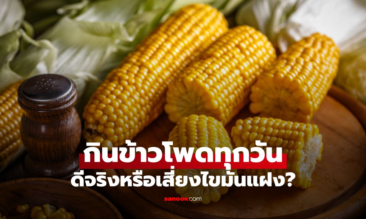 กินข้าวโพดเป็นมื้อเย็นทุกวันดีจริงหรือเสี่ยงไขมันแฝง?