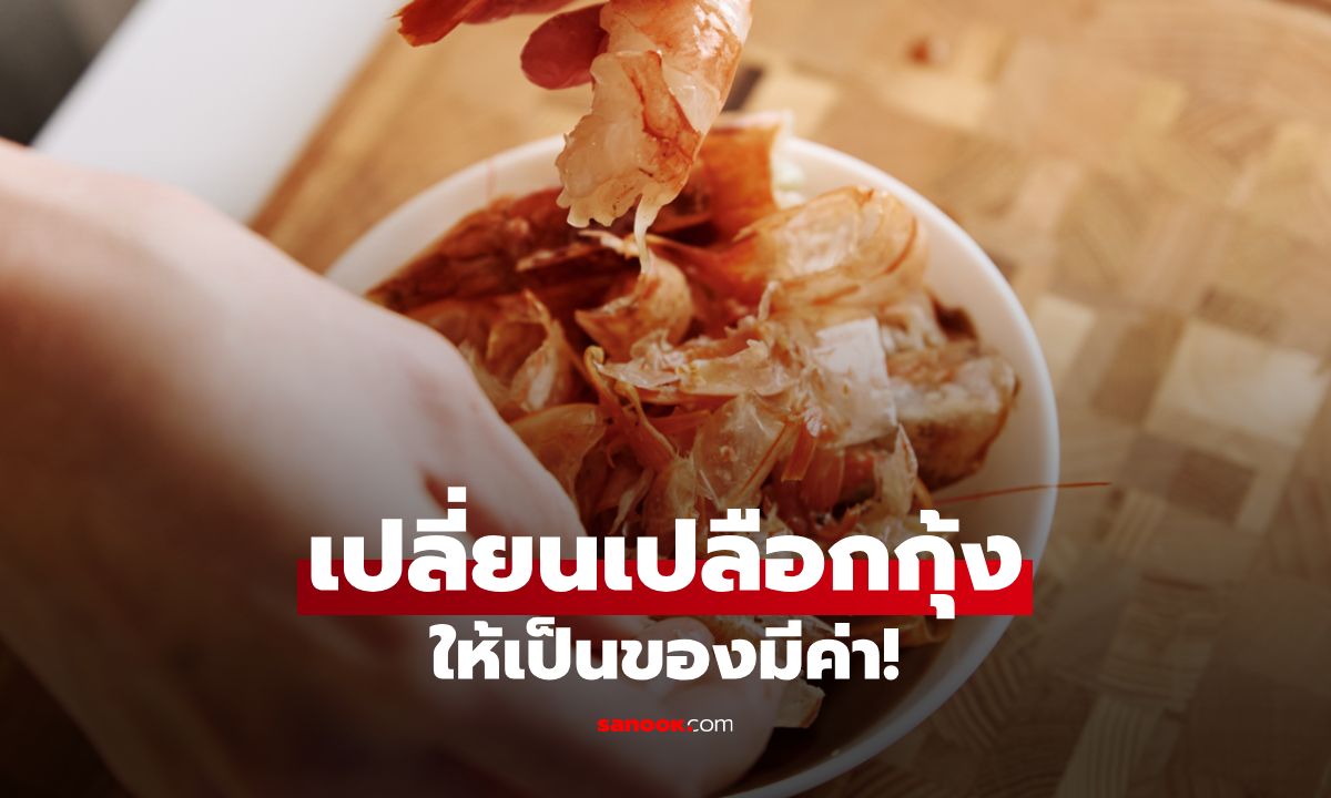 เปลี่ยนเปลือกกุ้งให้เป็นของมีค่า! ขยะครัวเรือนสารพัดประโยชน์รอบบ้านที่คุณอาจไม่รู้